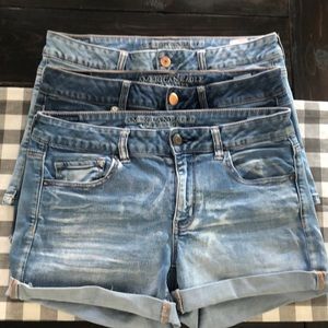 3 pairs of American Eagle shorts